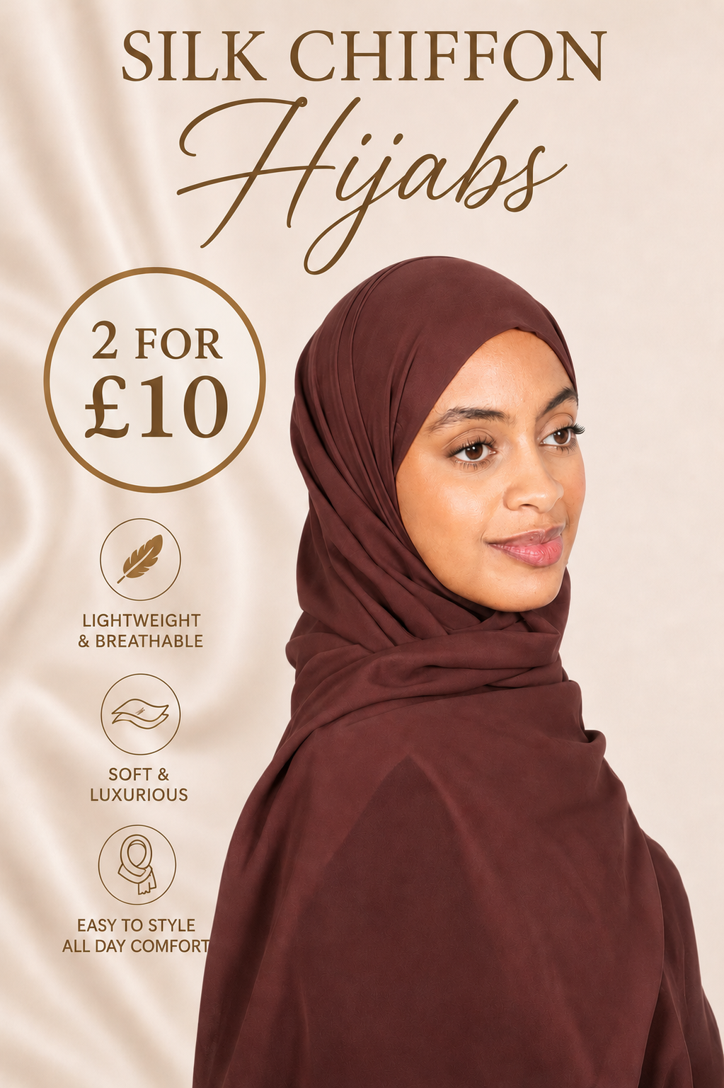 PANACHE SILK CHIFFON HIJABS