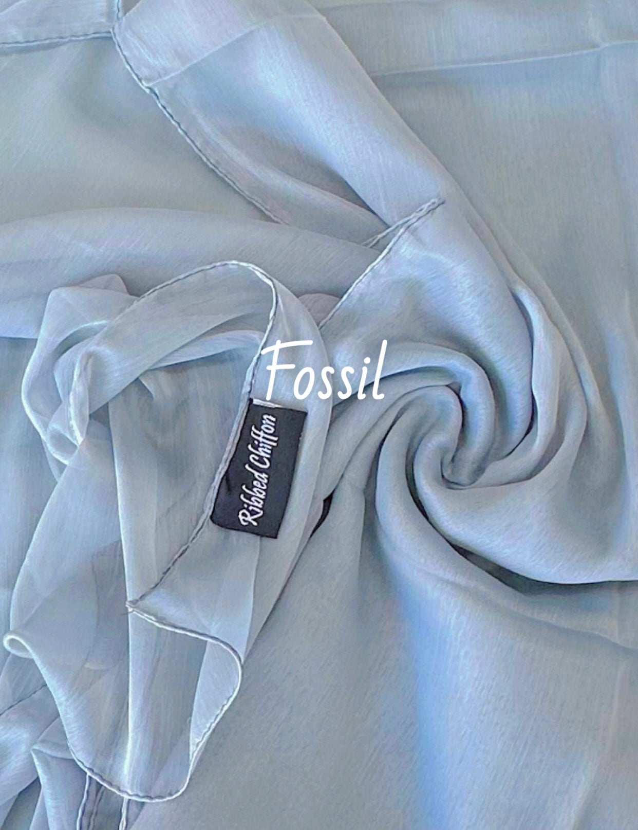 RIBBED SILK CHIFFON HIJABS AAB INSPIRED