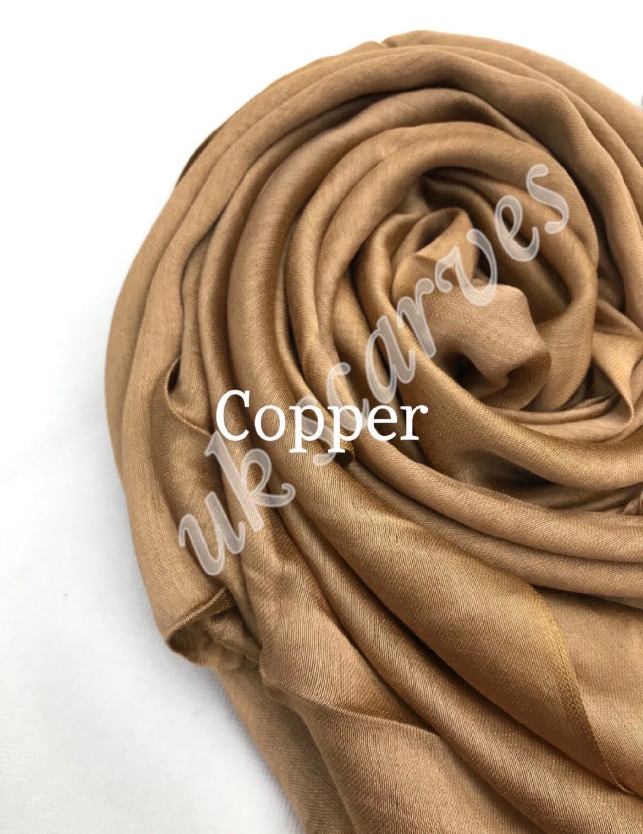 Silky Shiny Viscose Hijab Frayed Edges 