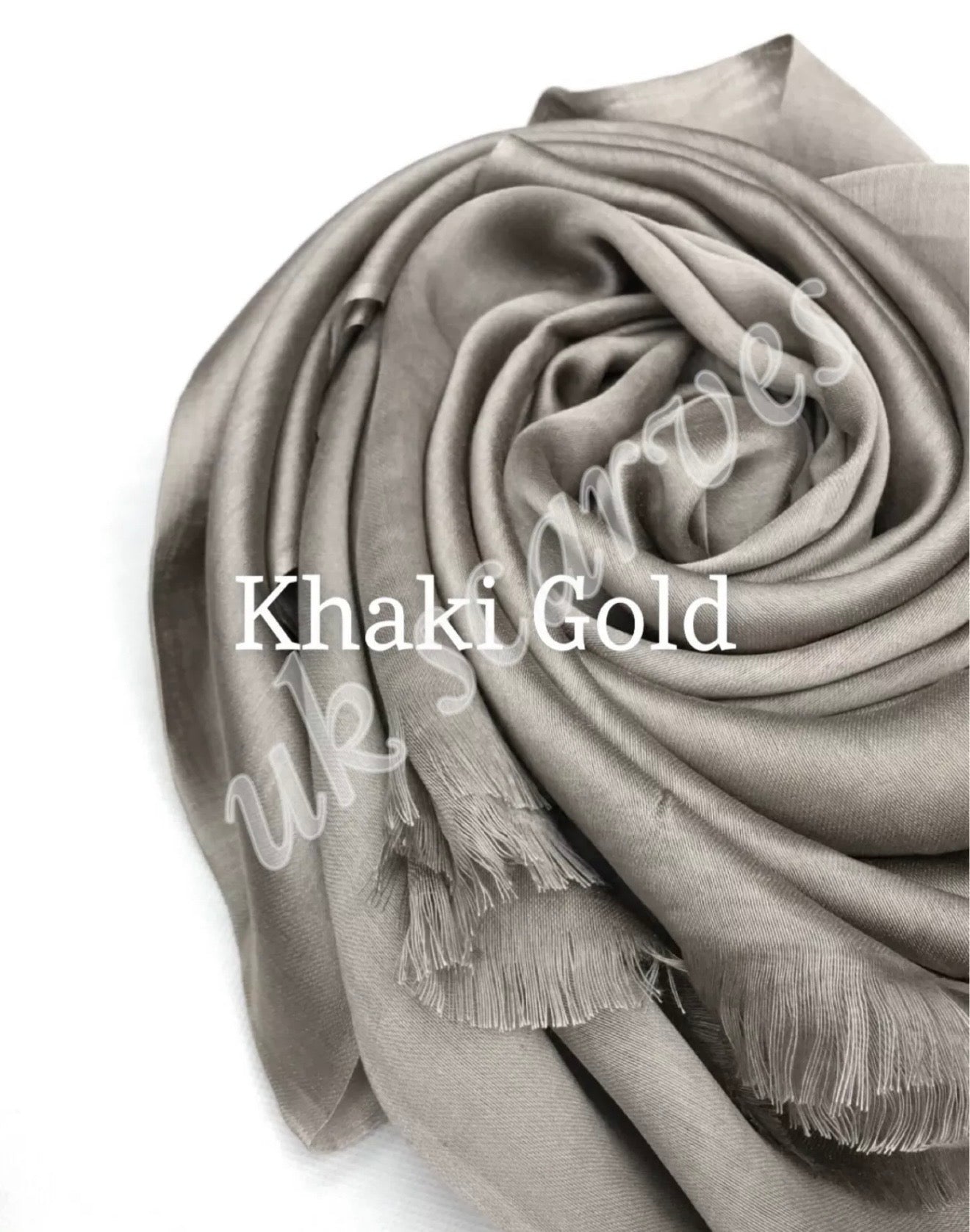 Silky Shiny Viscose Hijab Frayed Edges 