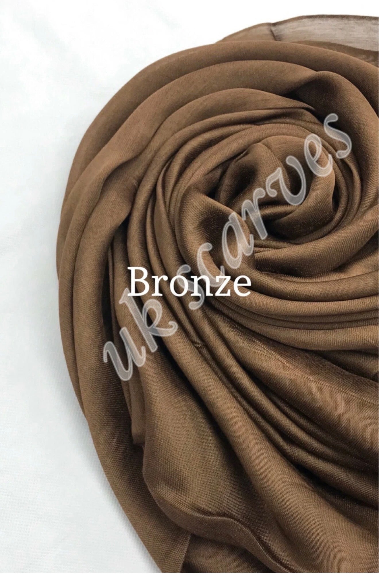 Silky Shiny Viscose Hijab Frayed Edges 