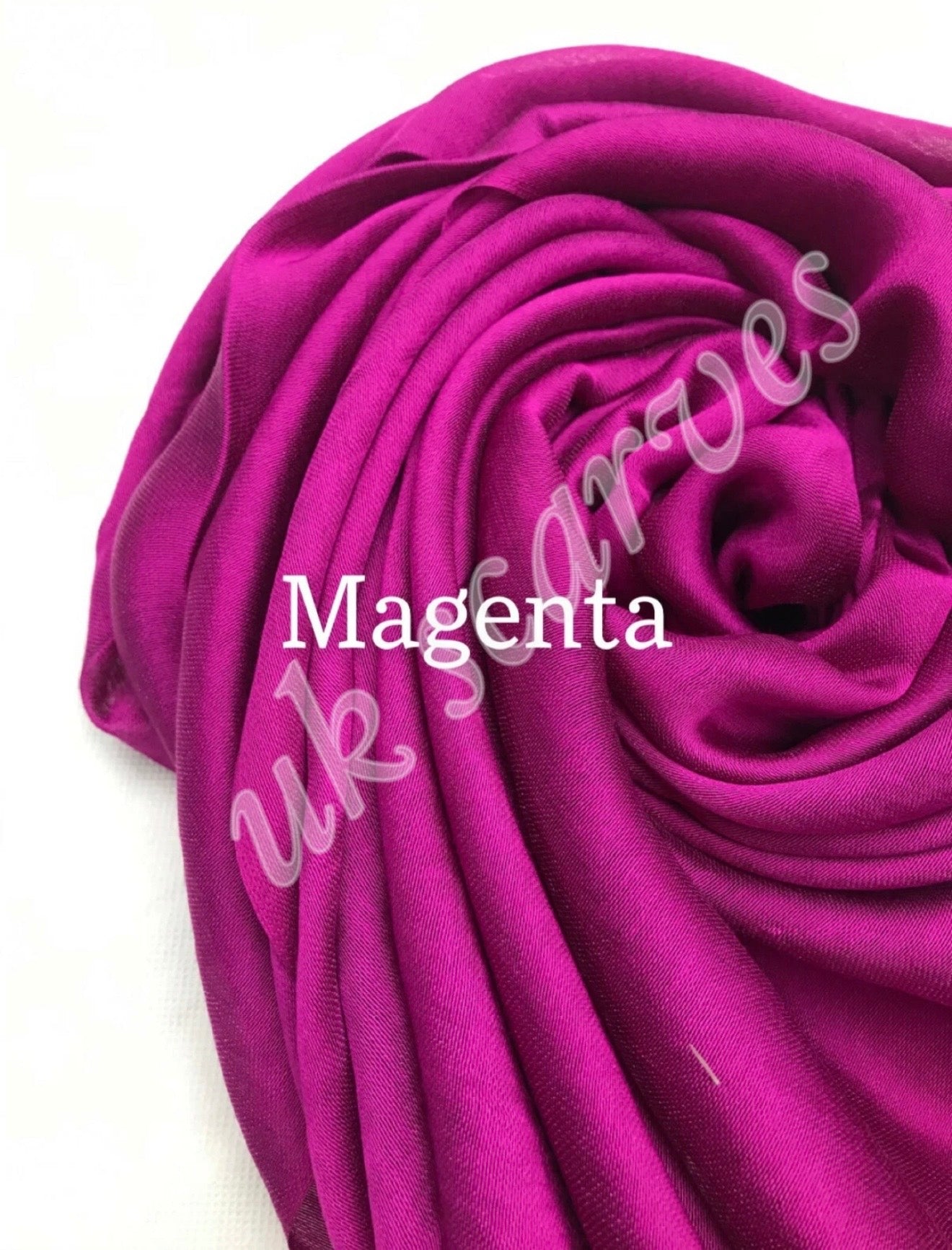Silky Shiny Viscose Hijab Frayed Edges 