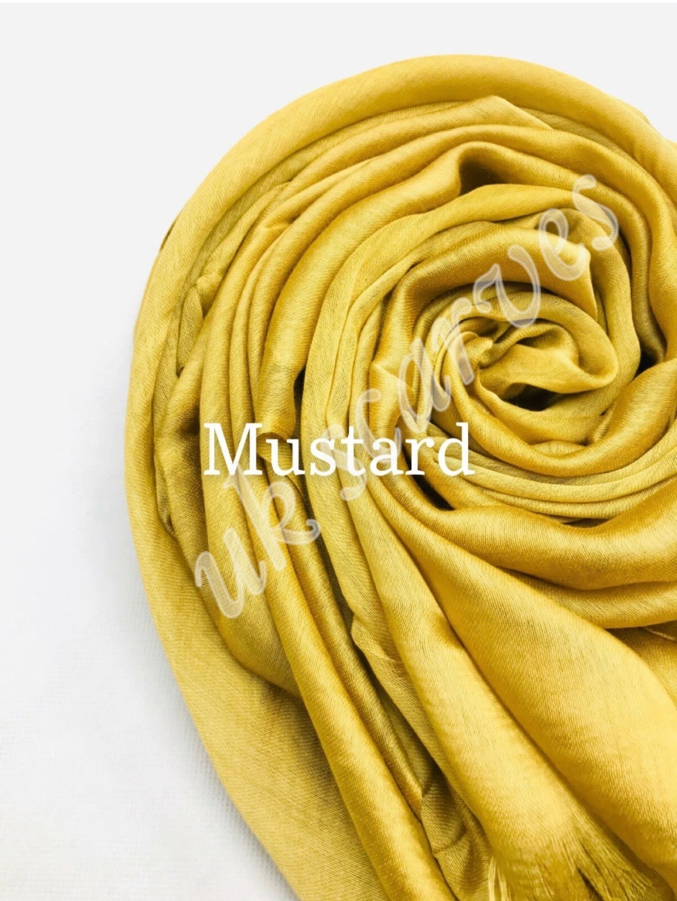 Silky Shiny Viscose Hijab Frayed Edges 