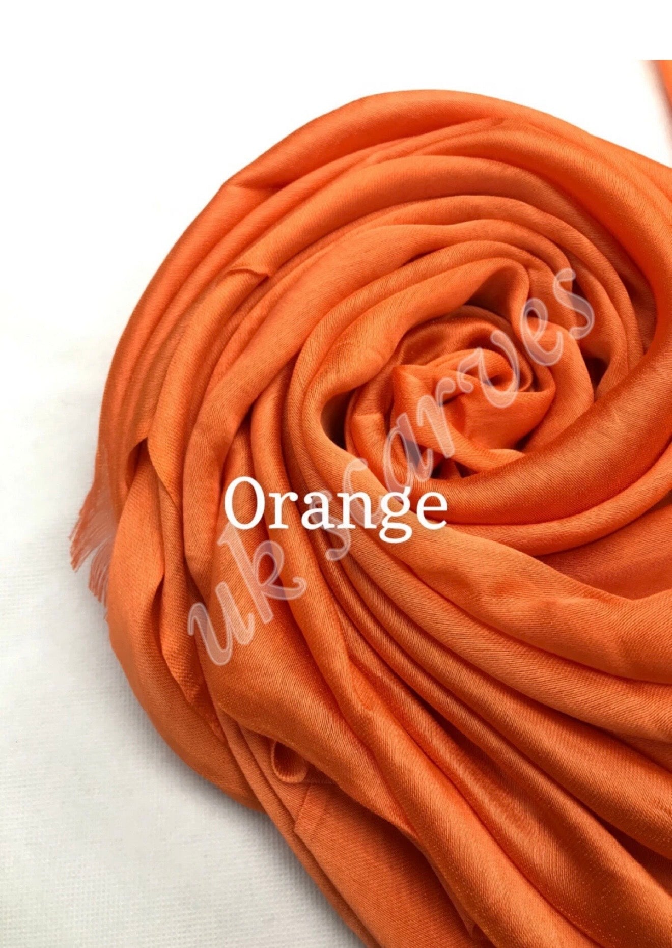 Silky Shiny Viscose Hijab Frayed Edges 