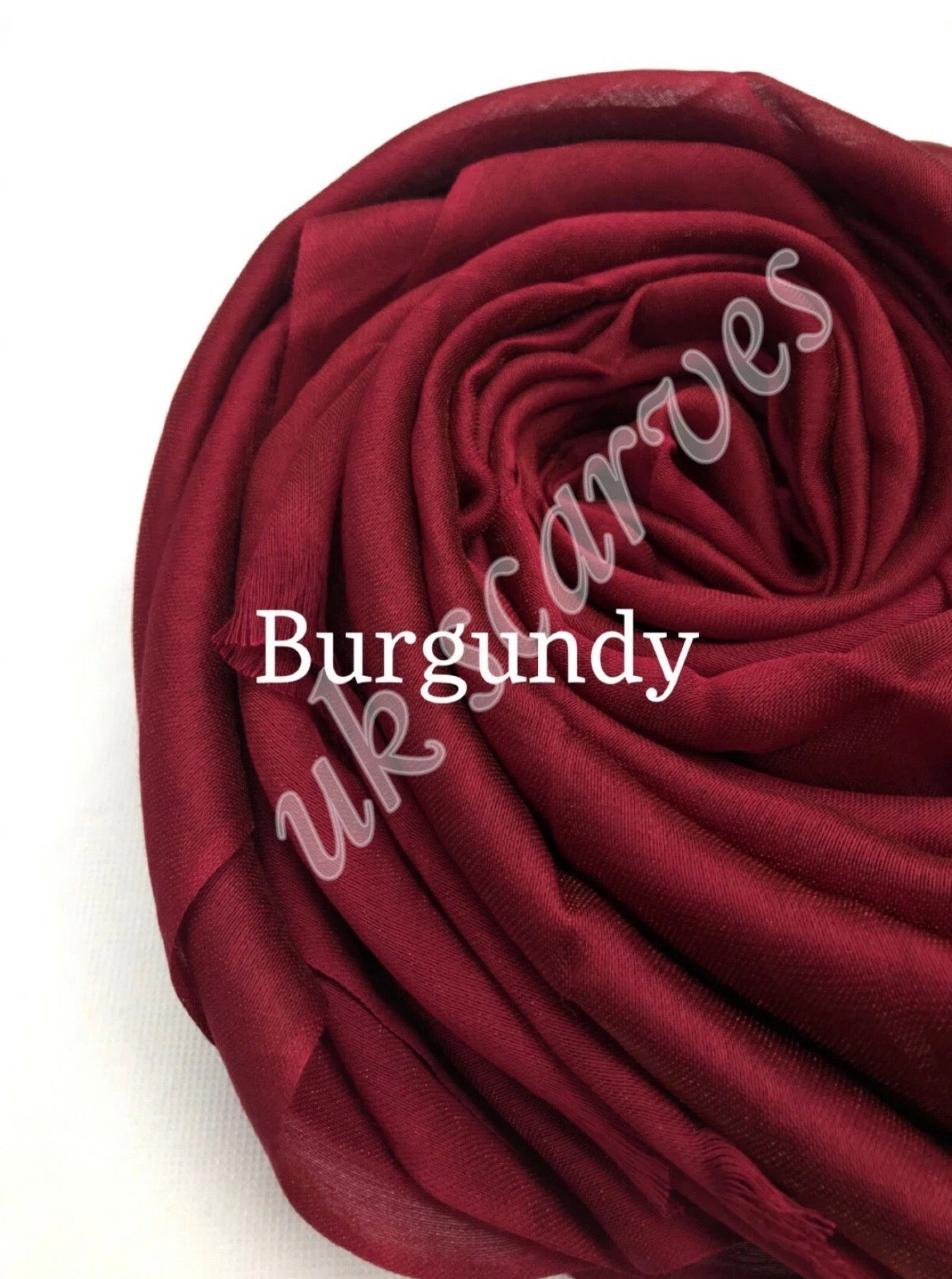Silky Shiny Viscose Hijab Frayed Edges 