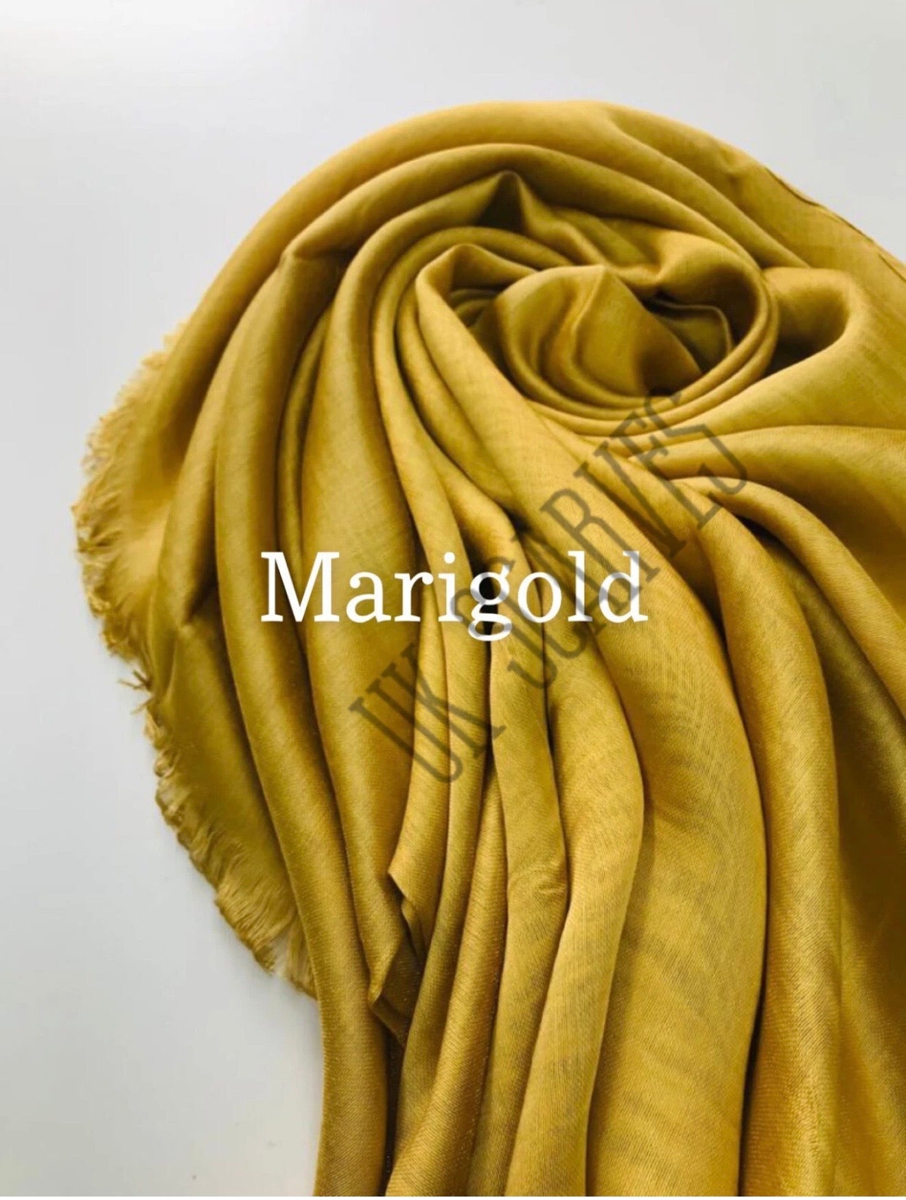 Silky Shiny Viscose Hijab Frayed Edges 