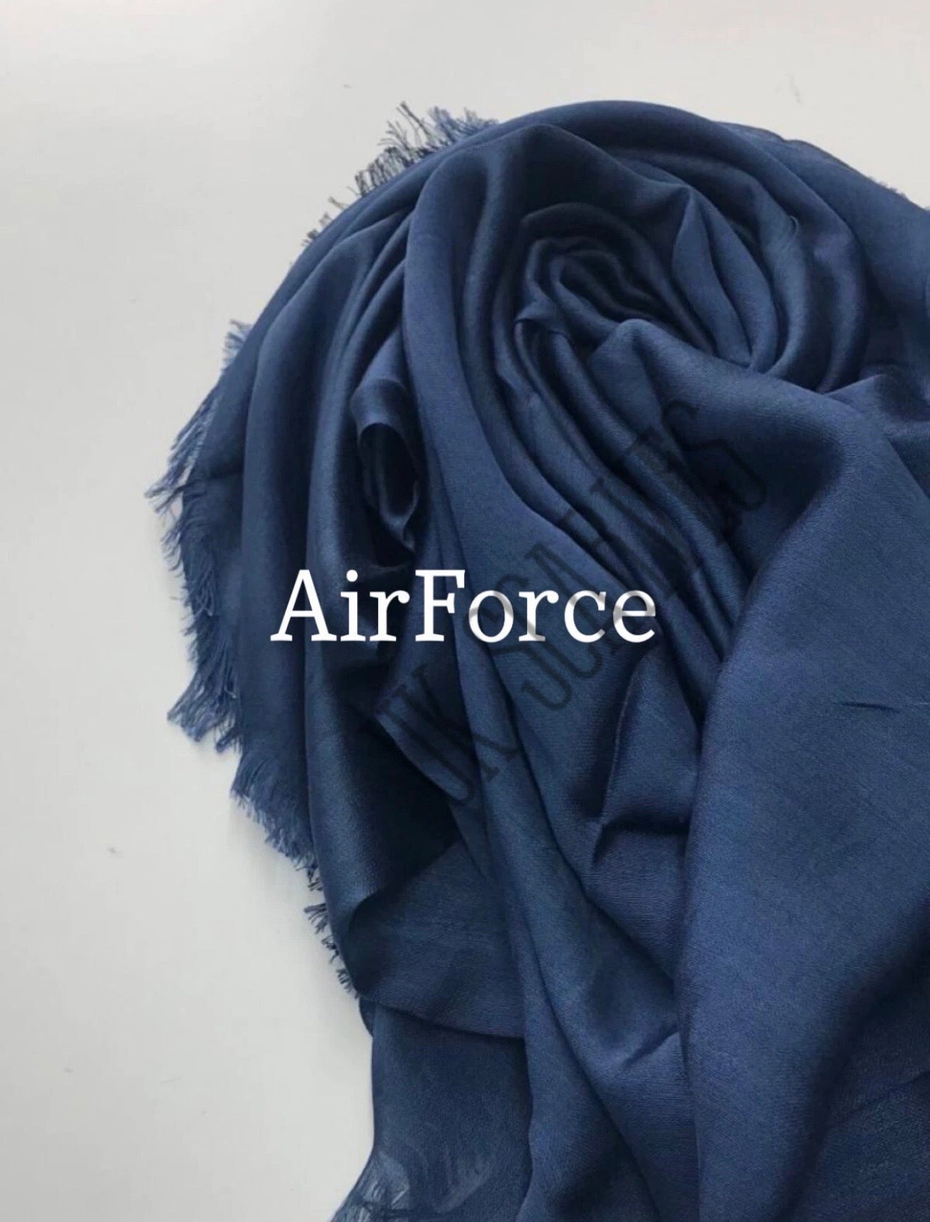 Silky Shiny Viscose Hijab Frayed Edges 