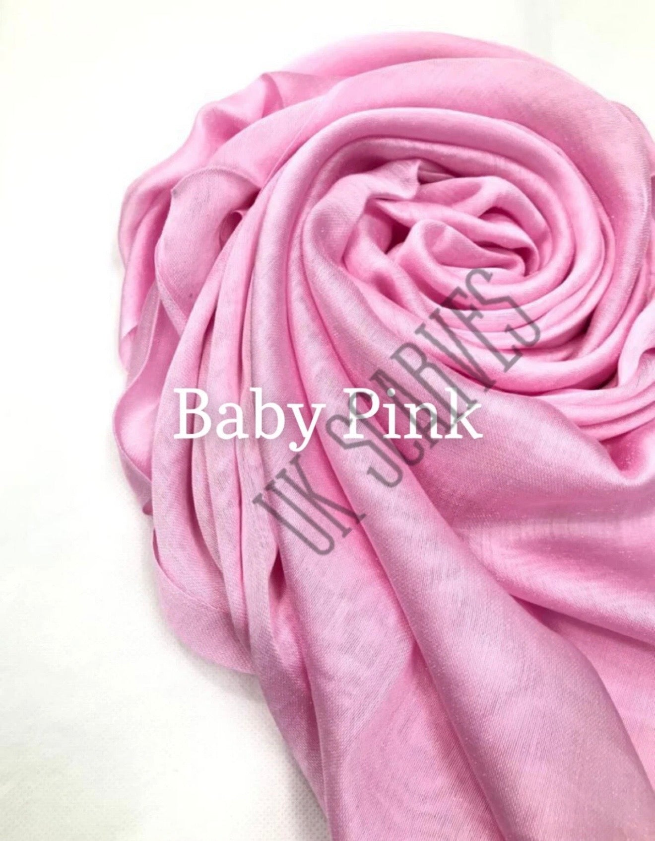Silky Shiny Viscose Hijab Frayed Edges 