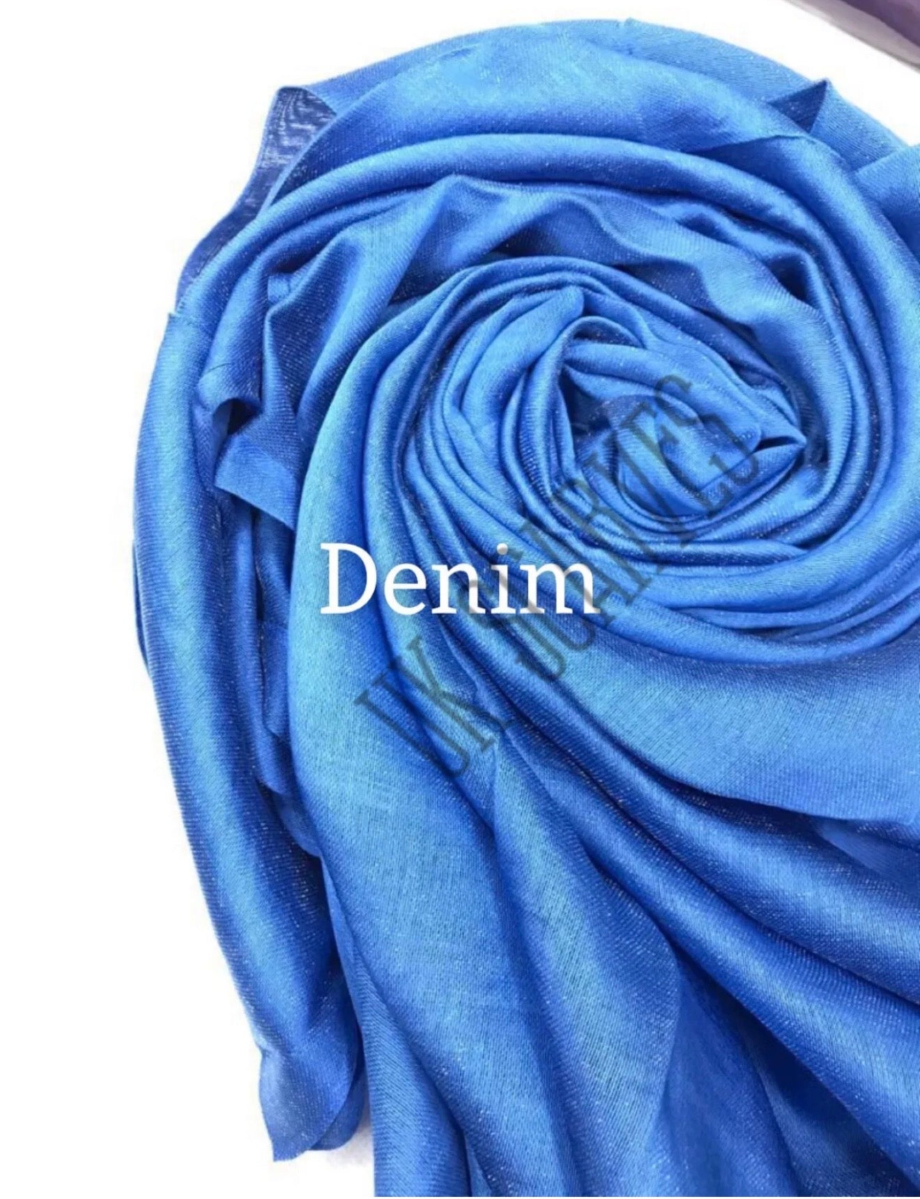 Silky Shiny Viscose Hijab Frayed Edges 