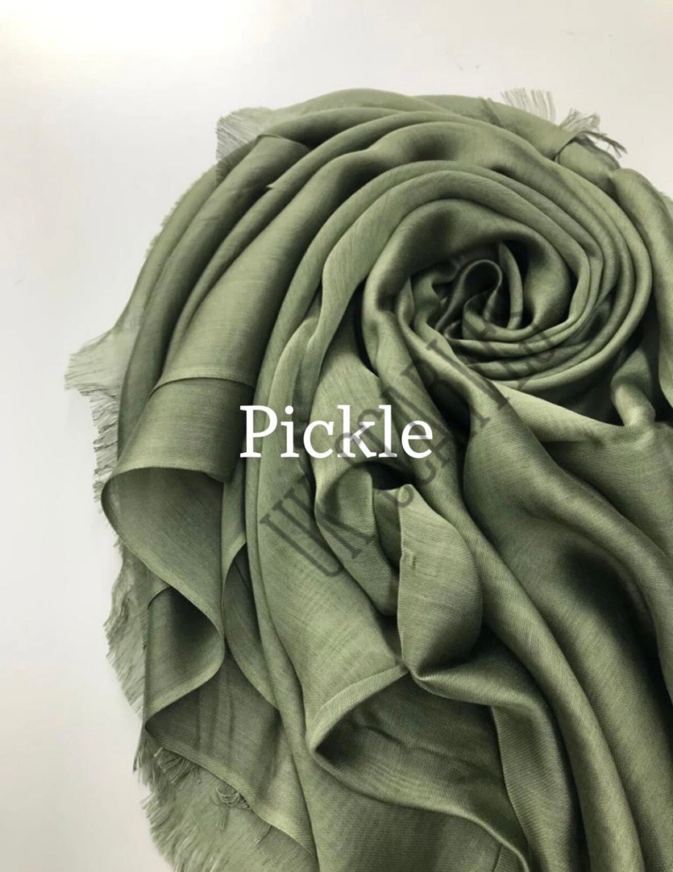 Silky Shiny Viscose Hijab Frayed Edges 