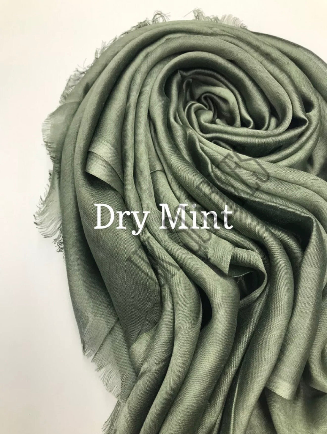 Silky Shiny Viscose Hijab Frayed Edges 