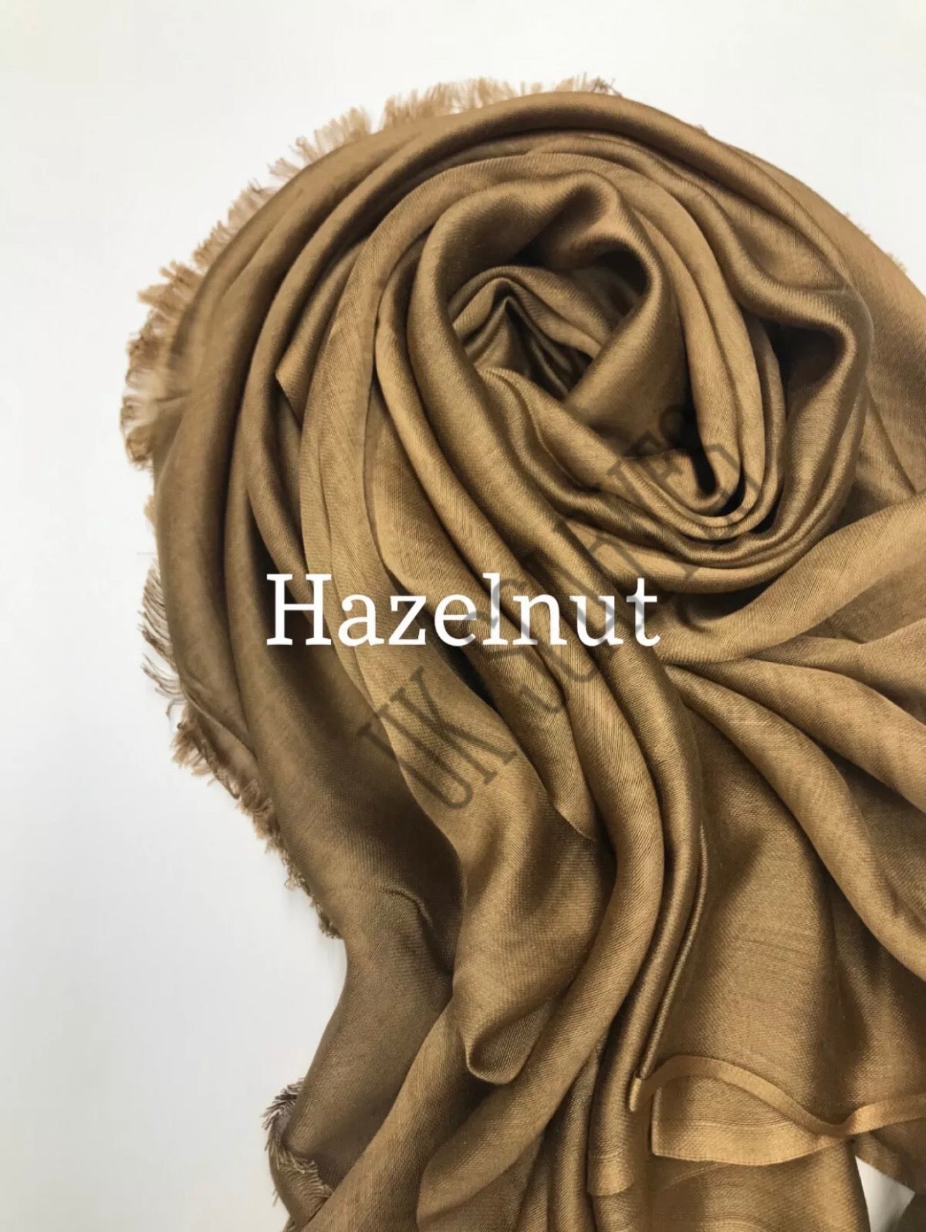 Silky Shiny Viscose Hijab Frayed Edges 