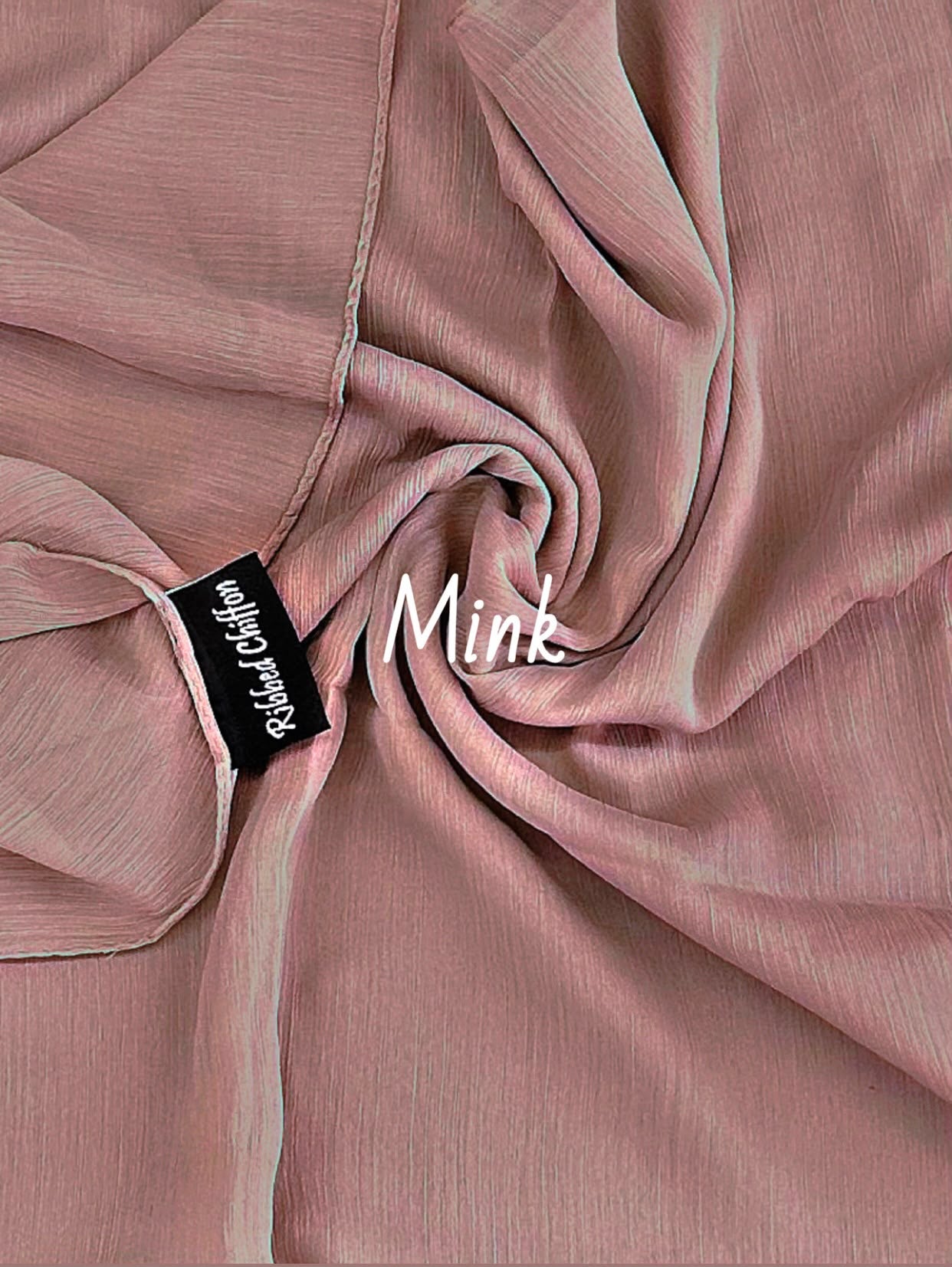 RIBBED SILK CHIFFON HIJABS AAB INSPIRED