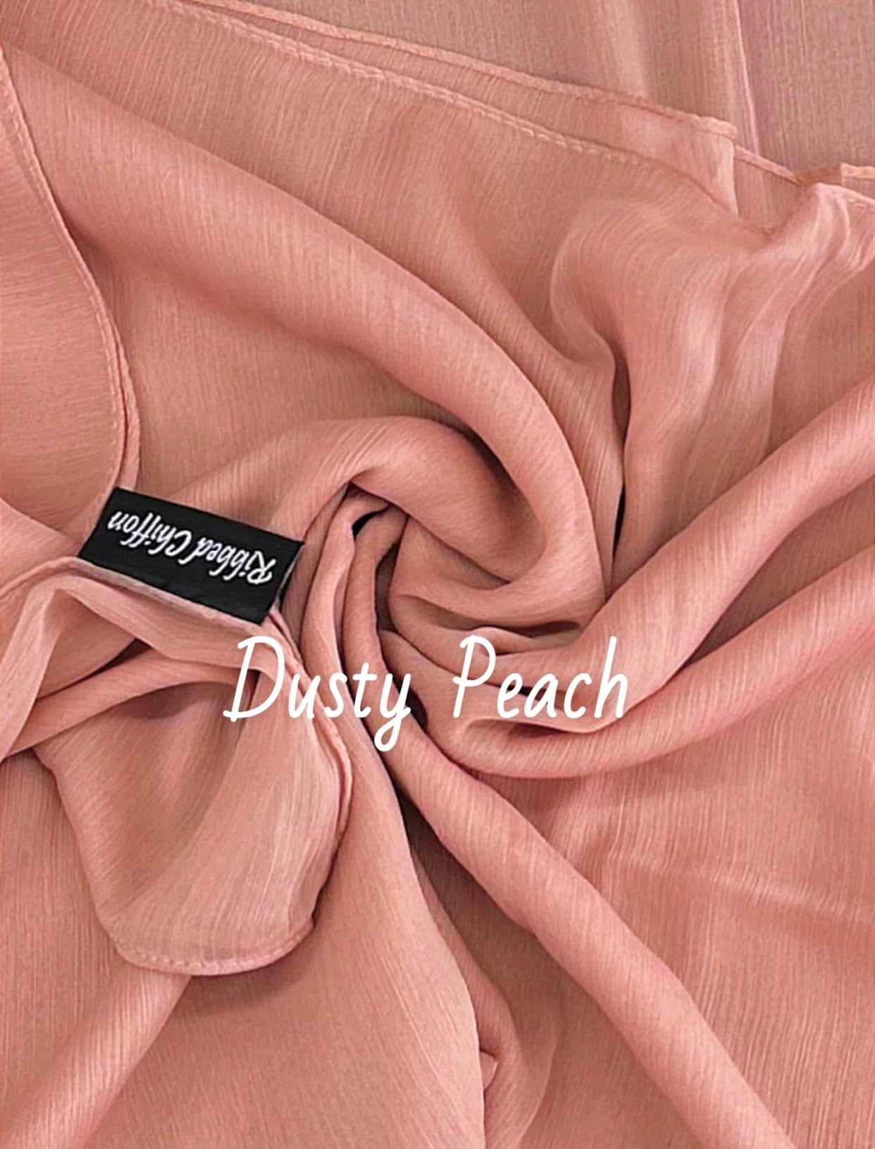 RIBBED SILK CHIFFON HIJABS AAB INSPIRED