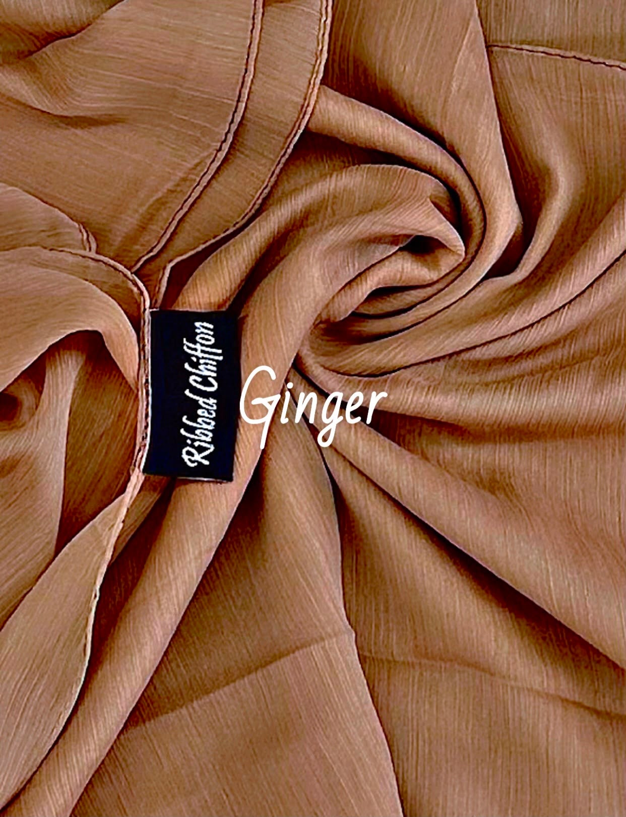 RIBBED SILK CHIFFON HIJABS AAB INSPIRED