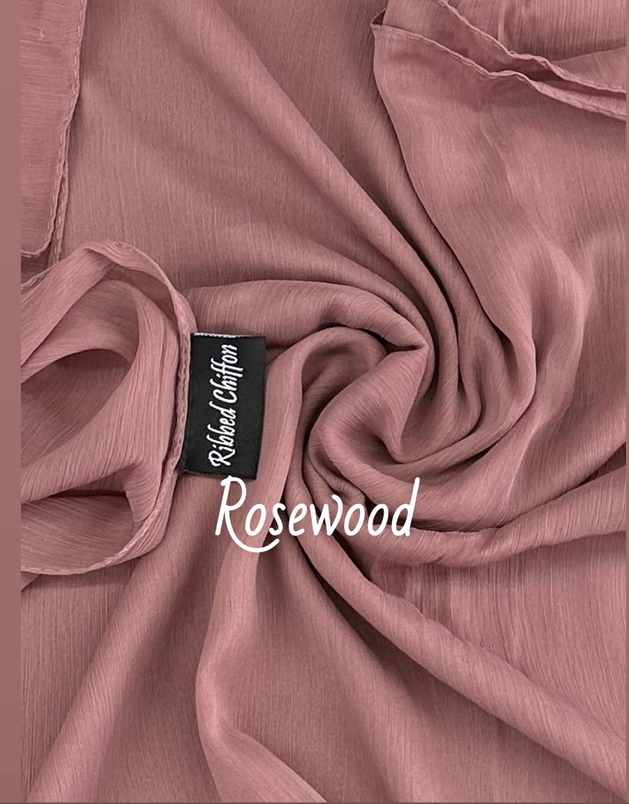RIBBED SILK CHIFFON HIJABS AAB INSPIRED