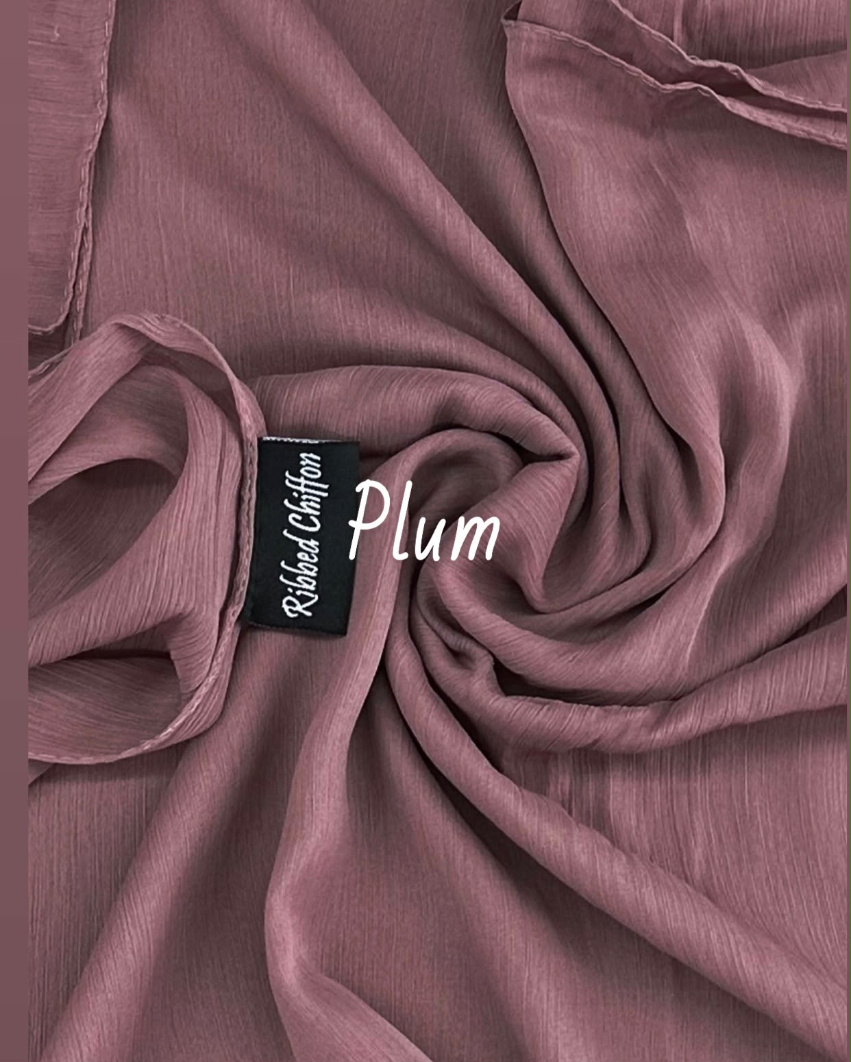 RIBBED SILK CHIFFON HIJABS AAB INSPIRED
