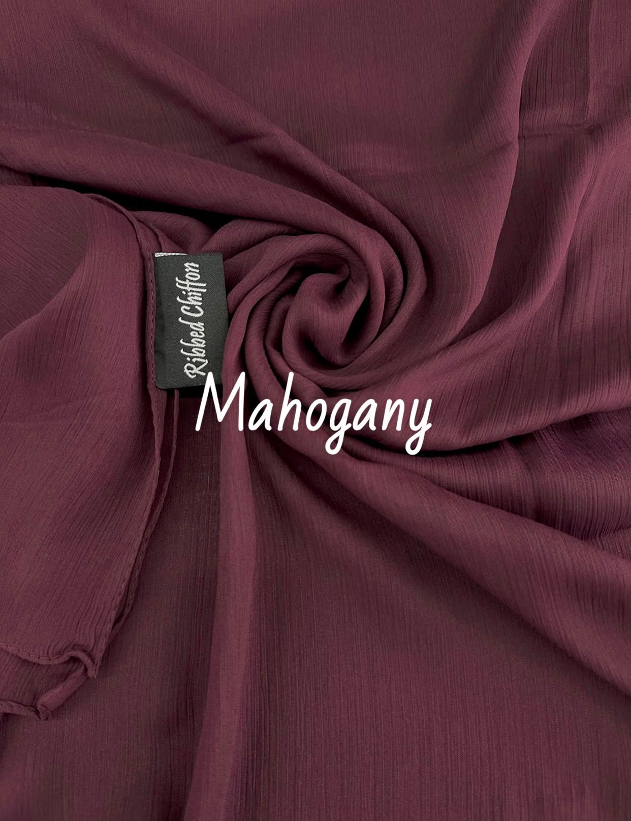RIBBED SILK CHIFFON HIJABS AAB INSPIRED