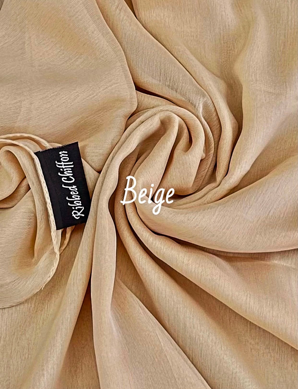 RIBBED SILK CHIFFON HIJABS AAB INSPIRED