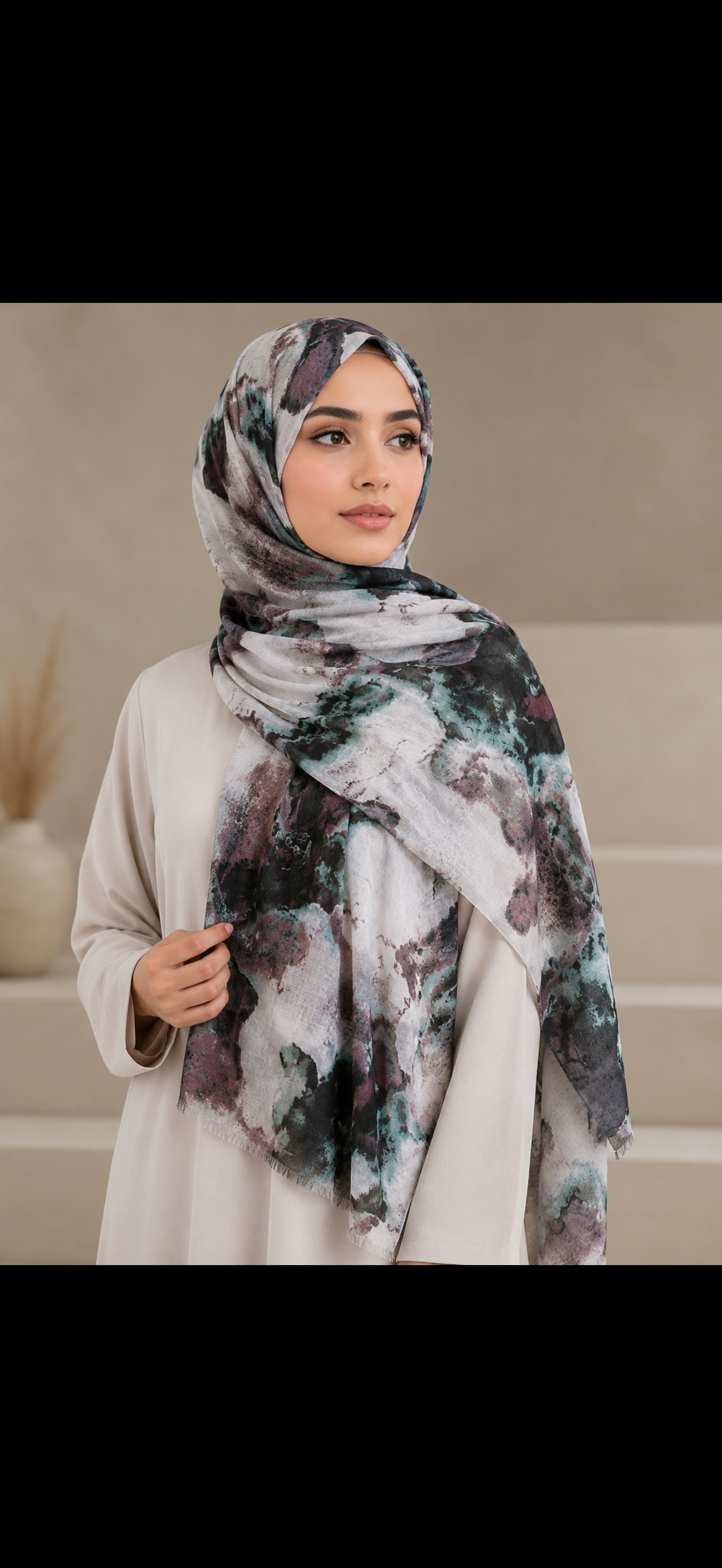 WATERCOLOUR MODAL PRINTED HIJABS